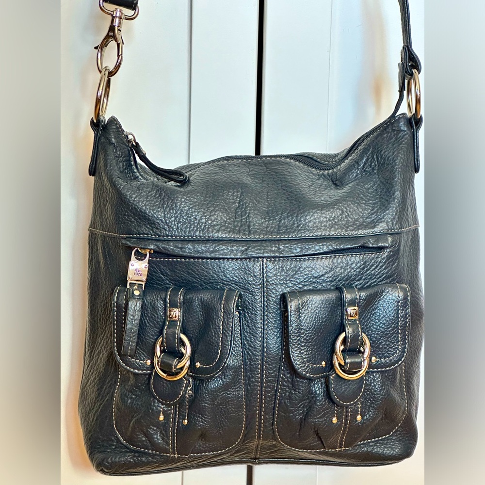 Stone Mountain Shoulder Bag, Blue-Black